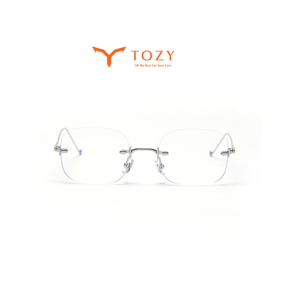 Gọng kính cận mắt không viền gọng kim loại dáng vuông TOZY dành cho cả nam và nữ - 31429