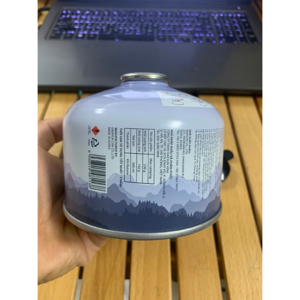 Bình Gas dã ngoại Max Camping 230G