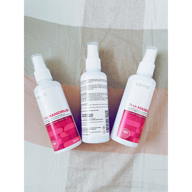 Xịt tay diệt khuẩn THA Handrub 100 ml