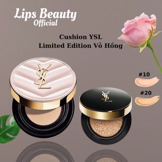 Phấn Nước YSL Touche Eclat Glow-Pact Cushion High Cover Mesh Foundation, Lips Beauty Official