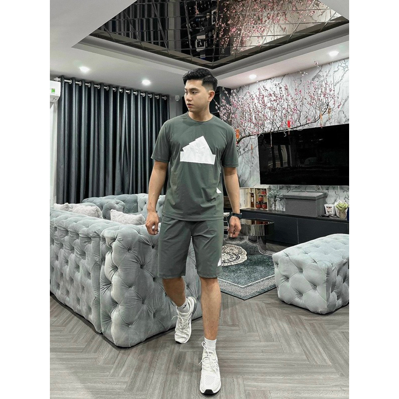 Bộ Thể Thao Adidas New 2023. Chất Vải Thể Thao Lạnh Co Giãn 4 Chiều.Không Bai,Không Xù,Không Nhăn,Không Phai màu.HDM-368