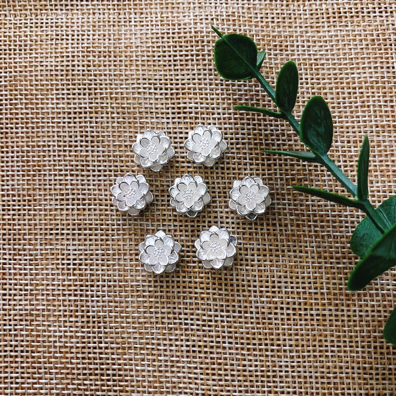 Charm Hoa sen bạc mix vòng siêu đẹp