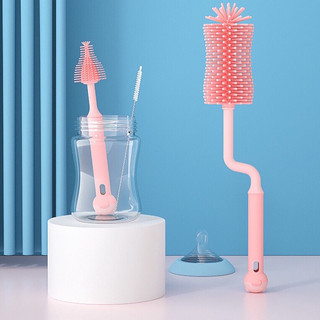 Cọ rửa bình sữa silicone quay 360 độ babuu