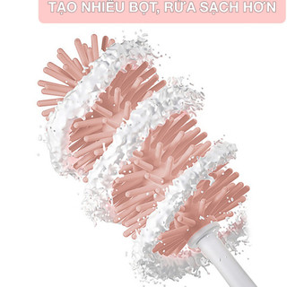 CỌ RỬA BÌNH SỮA SILICONE QUAY 360 ĐỘ BABUU