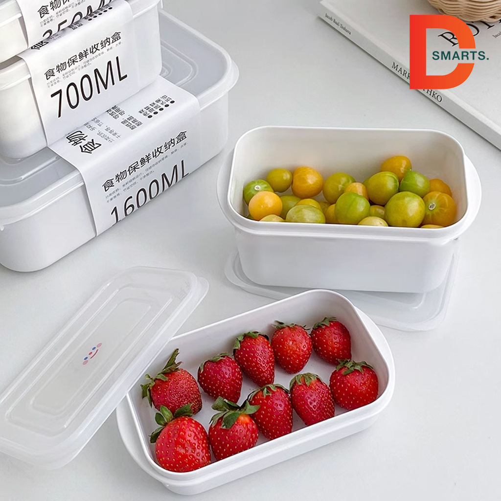Hộp nhựa đựng thực phẩm tủ lạnh có nắp bảo quản kín khí kháng khuẩn chịu nhiệt tiện ích dự trữ đồ ăn hiệu quả