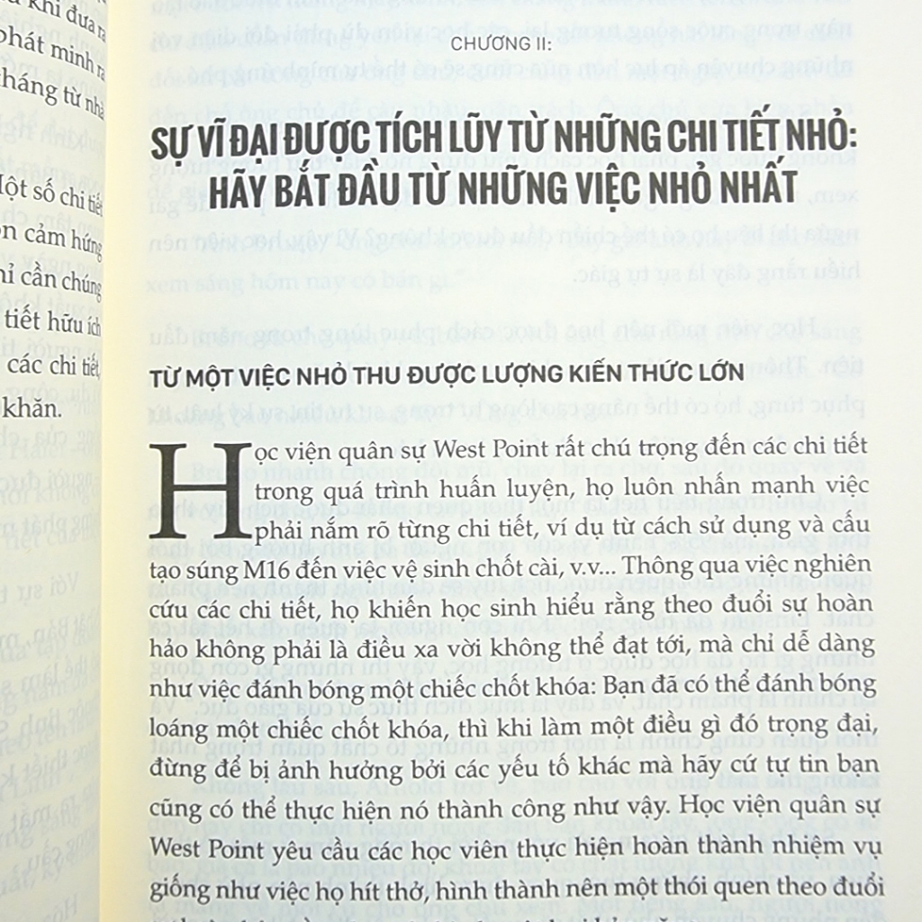 Sách Tiểu Tiết Quyết Định Thành Bại: Cách Bạn Làm Một Việc Là Cách Bạn Làm Tất Cả Mọi Việc