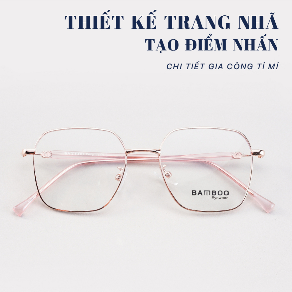 Kính mắt nam nữ gọng kim loại lục giác thời trang LB Eyewear 72351, chống tia UV 400, phù hợp cho mọi khuôn mặt