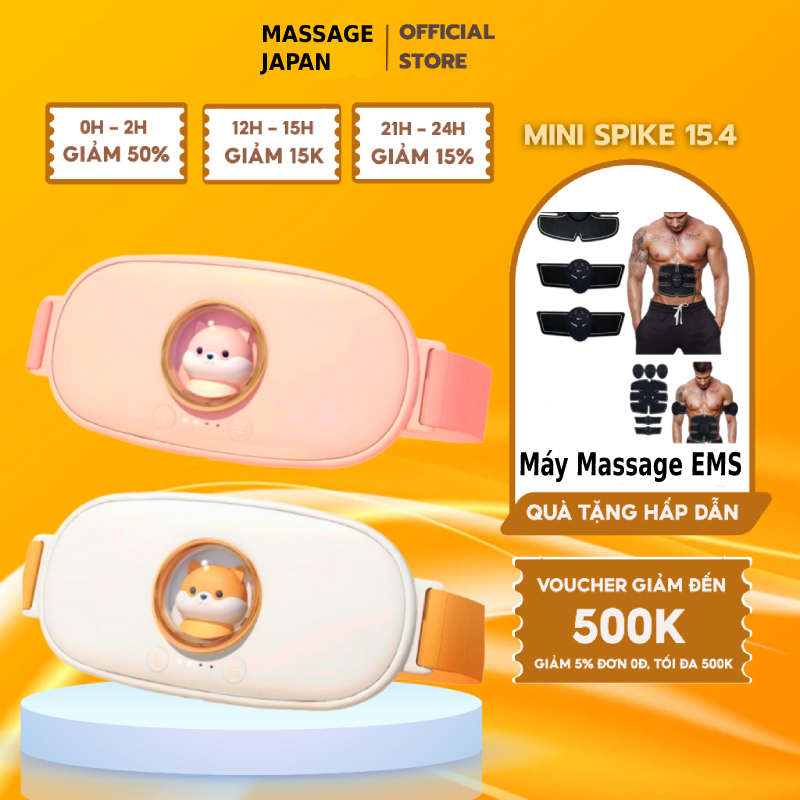 Đai Quấn Massage Bụng Kinh, máy massage bụng kinh 5 chế độ massage, 4 mức nhiệt giúp giảm đau bụng kinh tiện dụng cho nữ