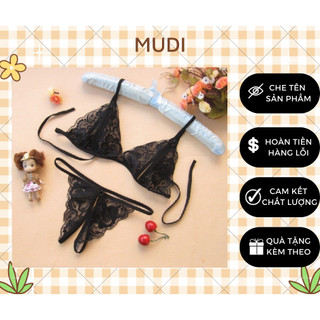 Bộ đồ lót ren khoét lỗ sexy, bikini ren quyến rũ