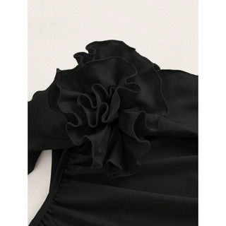 [ORDER SHEIN] Áo Dây Vạt Chéo Phối Hoa
