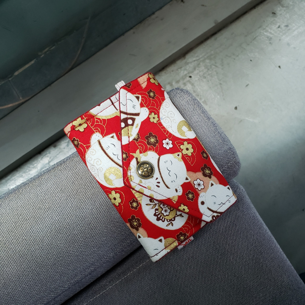 Ví Vải Handmade Mèo Thần Tài May Mắn Về Mặt Tài Lộc - Vải Thiết Kế Siêu Đẹp