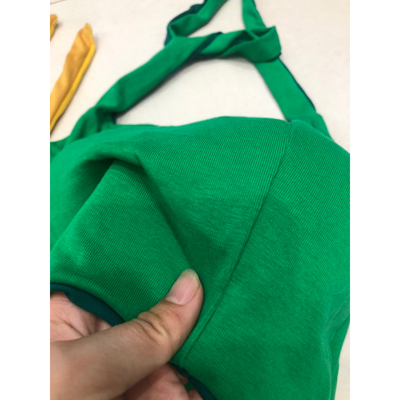 Áo thun choàng cổ/áo thun cổ yếm croptop có sẵn mút ngực