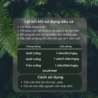 Dầu cá cho mèo chó