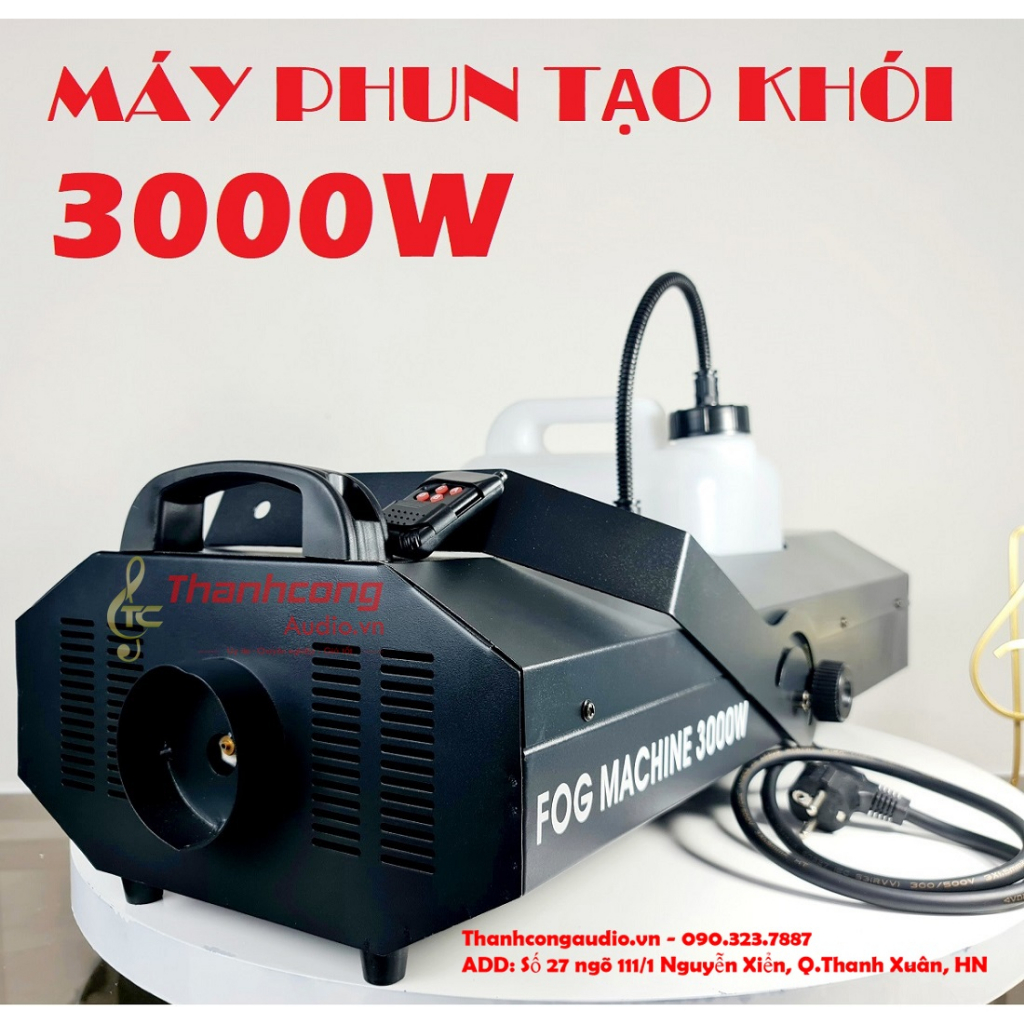 Máy phun tạo Khói sân khấu FOG MACHINE 3000W DMX. Loại cao cấp