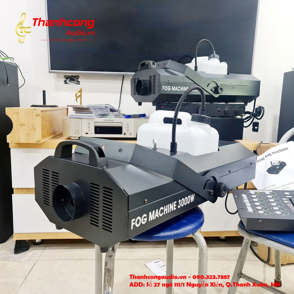 Máy phun tạo Khói sân khấu FOG MACHINE 3000W DMX. Loại cao cấp
