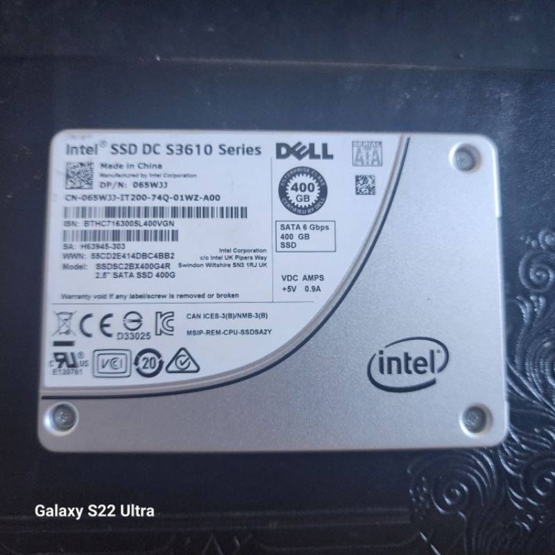 ssd intel 400G ổ 2.5 hàng chuẩn zin