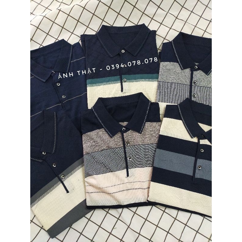 - Áo phông polo trung niên cho ông, cho bố hàng Quảng Châu