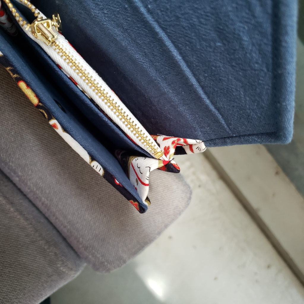 Ví Vải Handmade Mèo Thần Tài May Mắn Về Mặt Tài Lộc - Vải Thiết Kế Siêu Đẹp