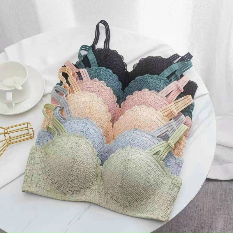 ÁO NGỰC REN MUSS NHẸ 3 MÓC CÀI SAU BEE NÁ 2376