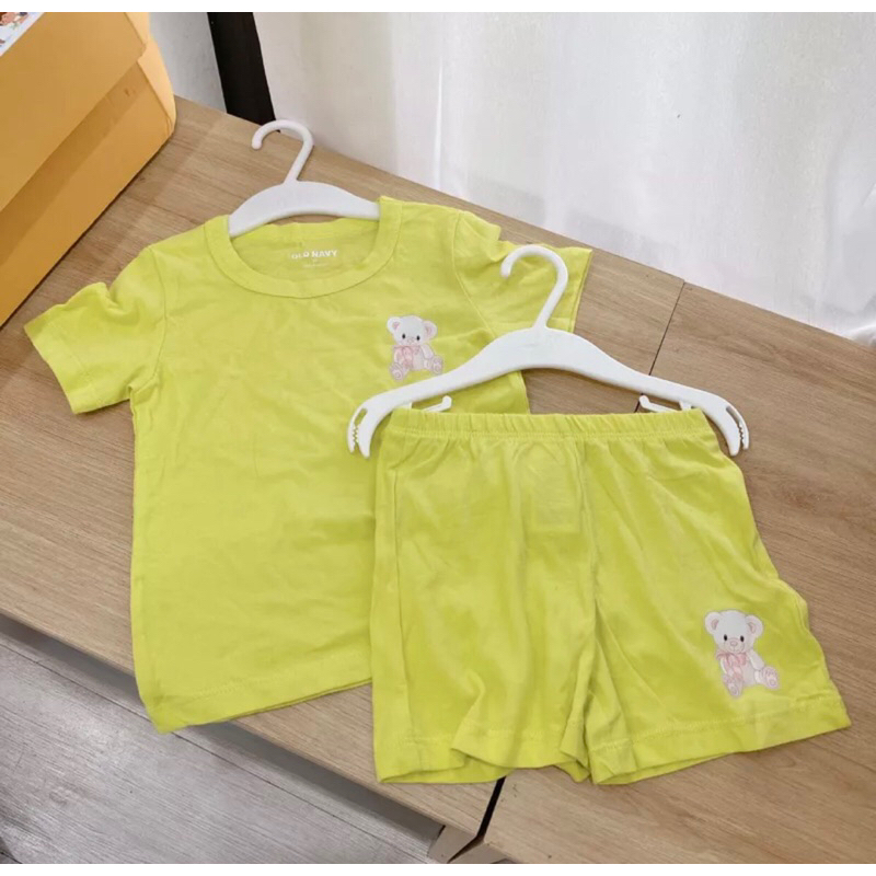 Bộ hè gấu bé trai bé gái old. navi vải siêu mềm mại sz 1-6Y satsunkid