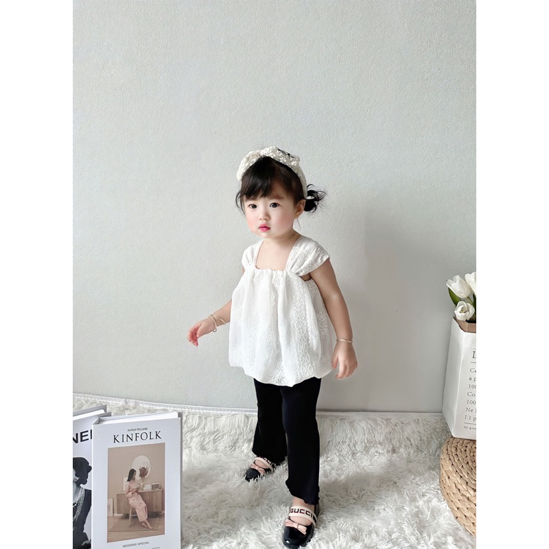 Áo + quần loe mùa hè em bé Nanci room