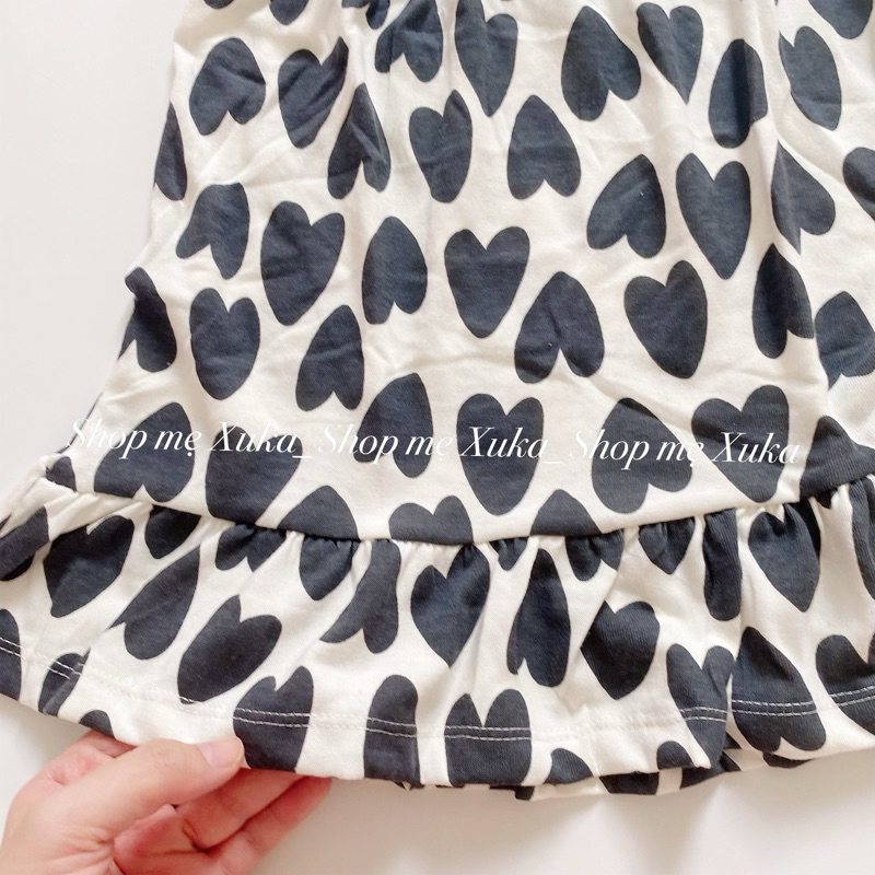 Váy thun cotton tay búp VNXK bé gái