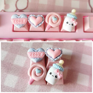 Nút phím lẻ bàn phím cơ keycap que kem xanh