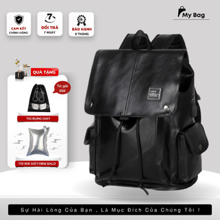Balo Thời Trang Nam Nữ Ulzzang Cao Cấp Có Cổng USB Da PU Chống Nước Chống Bẩn Đựng Laptopp 15.6inh