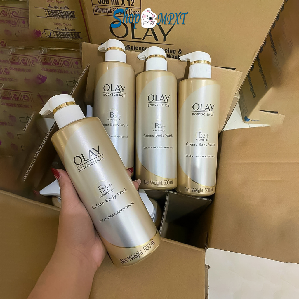 Sữa Tắm OLAY B3+ Siêu Dưỡng Trắng Da, Cấp Ẩm Và Đàn Hồi Cho Da - Chính Hãng