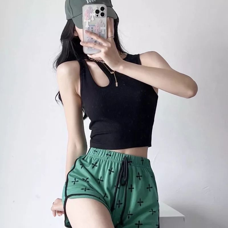 Combo 3 Áo crop top basic bà lỗ khoét vai hình giọt nước
