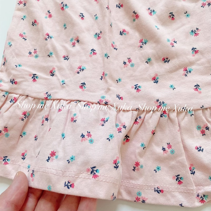 Váy thun cotton tay búp VNXK bé gái