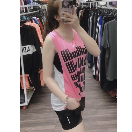 Áo tanktop nữ tập gym yoga, áo mặc phối bên ngoài siêu xinh P40200