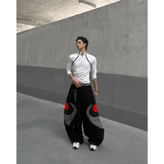  QUẦN KAKI ỐNG RỘNG HOẠ TIẾT   - " FENG WATCH PANTS " 