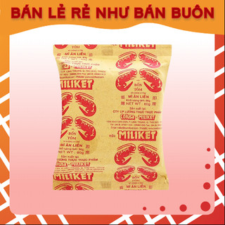 Mì gói giấy Miliket bốn tôm vị tôm 65G