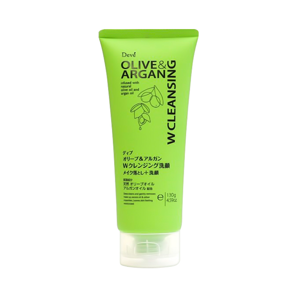 SỮA RỬA MẶT TẨY TRANG CHIẾT XUẤT DẦU OLIVE VÀ DẦU ARGAN KUMANO DEVE (TUÝP 130GR)