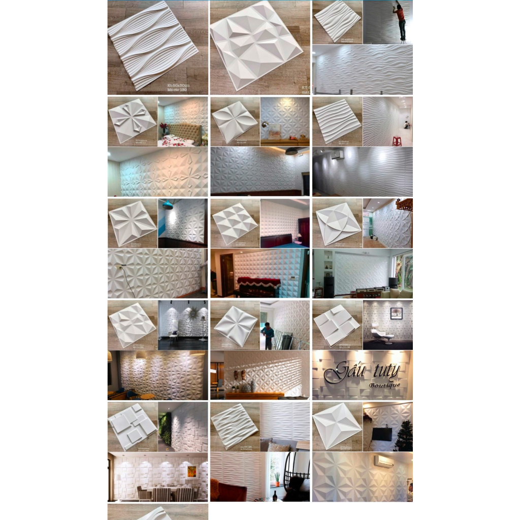 Tấm ốp trường 3D cao cấp kích thước 50cm *50cm