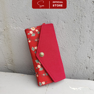 Ví Vải Dài Nữ Cầm Tay Handmade NẮP BÌ THƯ Thời Trang