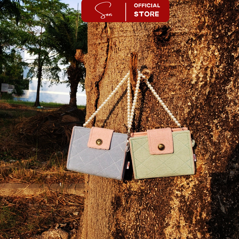 Túi Mini 𝟮 𝗜𝗡 𝟭 Vừa Làm Ví, Vừa Làm Túi Handmade Siêu Thời Thượng Phong Cách Hàn Quốc