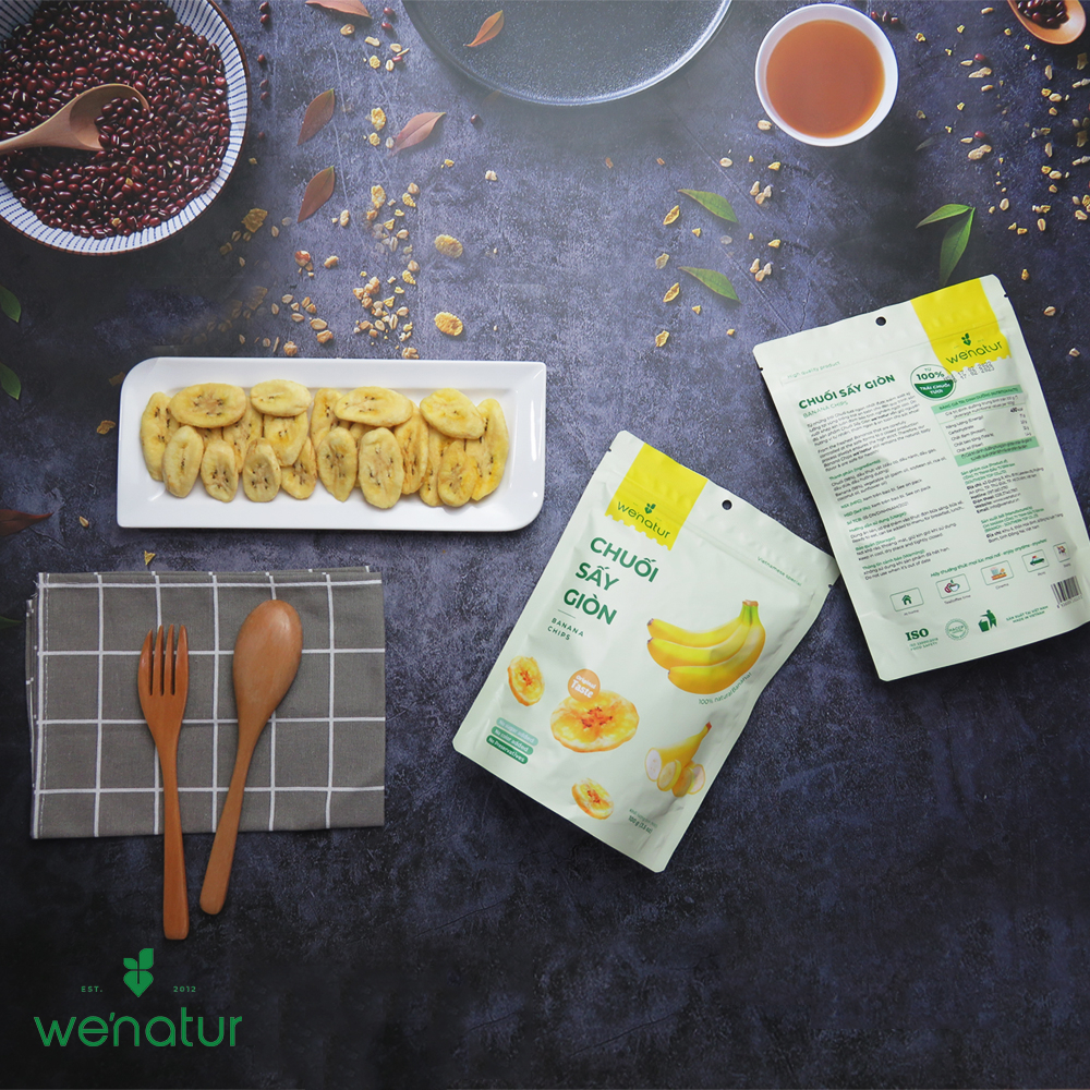 Chuối Sấy Giòn Không Đường We'natur 100g