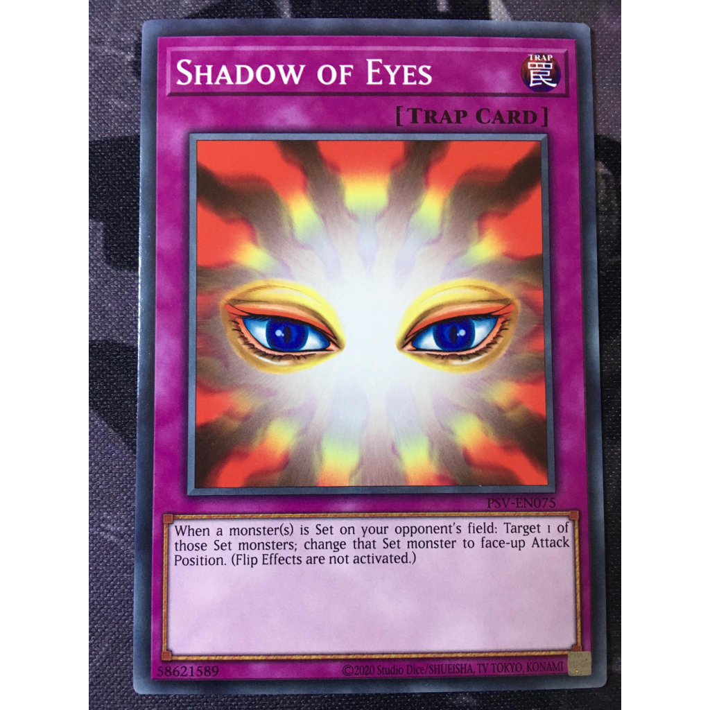 Bài yugioh thời đầu duel monster - Shadow of Eyes - PSV-EN075 - Common Unlimited (25th Reprint)