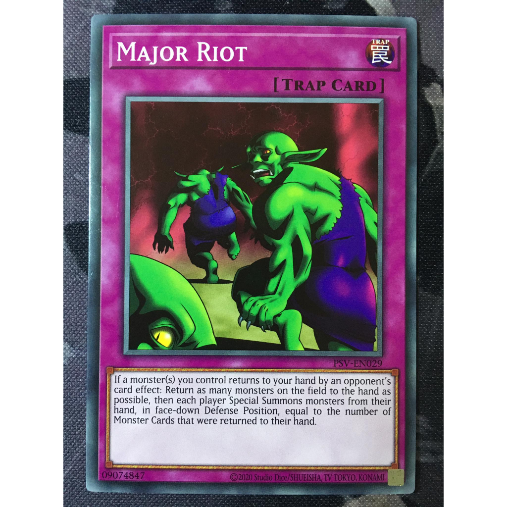 Bài yugioh thời đầu duel monster - Major Riot - PSV-EN029 - Common Unlimited (25th Reprint)