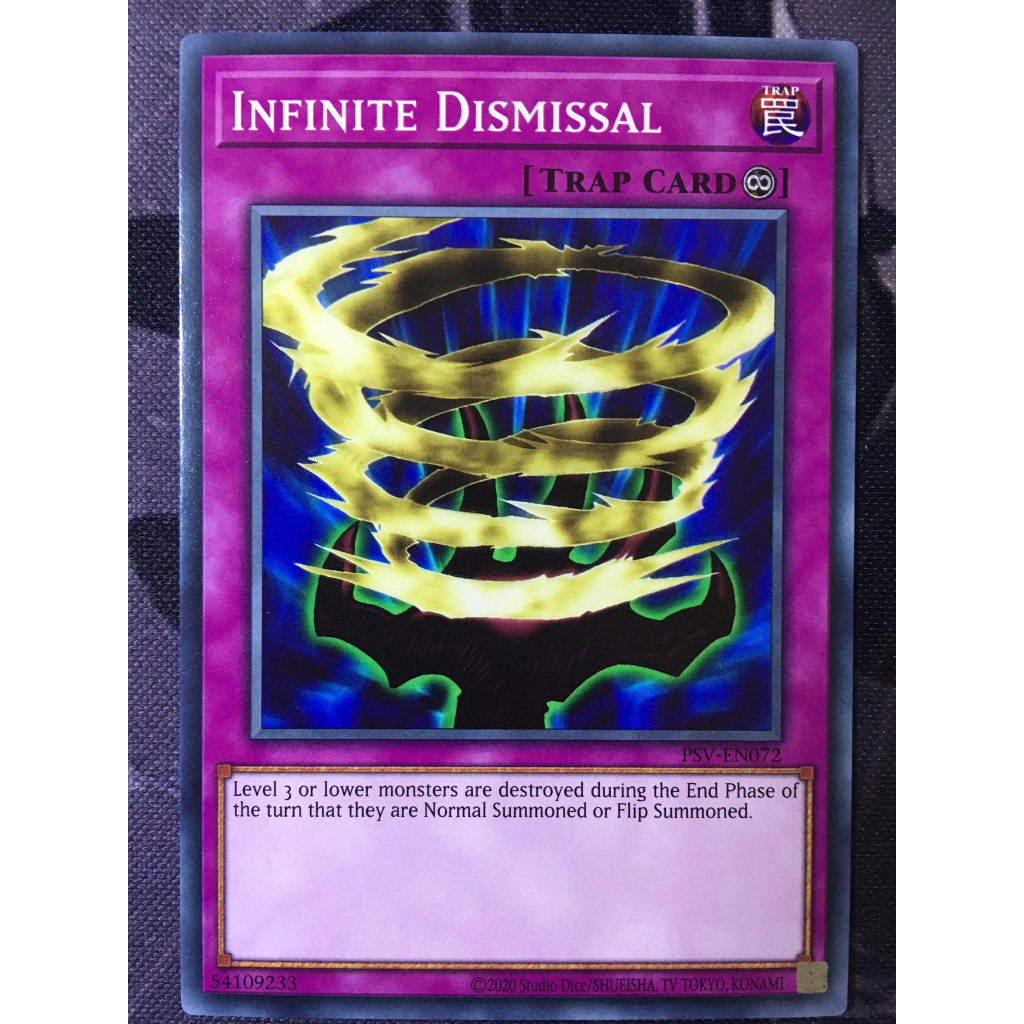 Bài yugioh thời đầu duel monster - Infinite Dismissal - PSV-EN072 - Common Unlimited