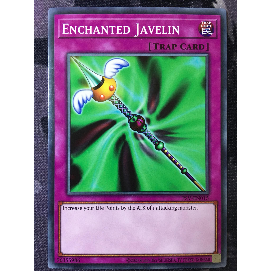 Bài yugioh thời đầu duel monster - Enchanted Javelin - PSV-EN015 - Common Unlimited (25th Reprint)