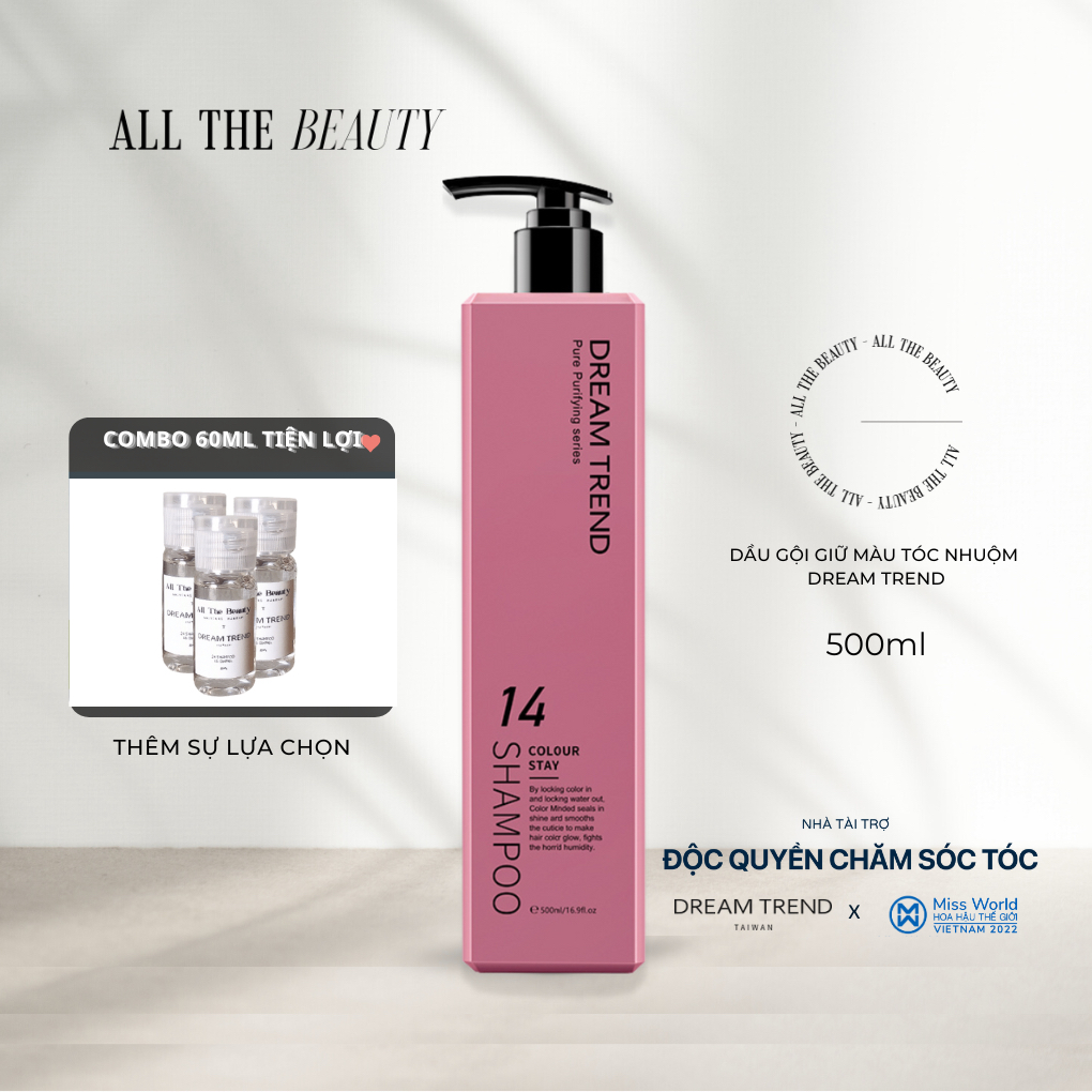 Dầu Gội Dành Cho Tóc Nhuộm Colour Stay Shampoo Dream Trend All The Beauty-Mỹ phẩm Đài Hàn