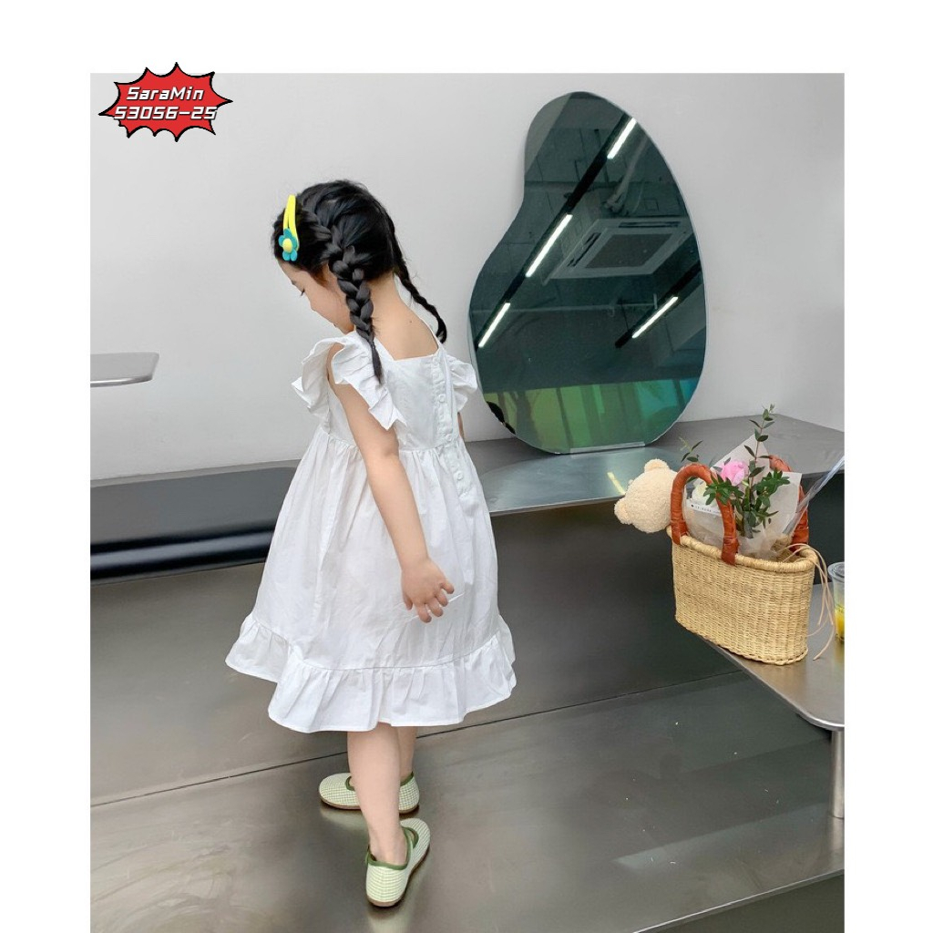 TỔNG HỢP ĐẦM TRẮNG THÊU HOA BÉ GÁI