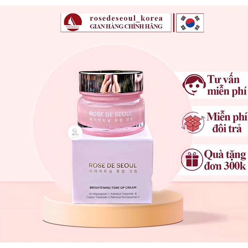 Kem ngày dưỡng trắng rose de seoul bản 2023 mới