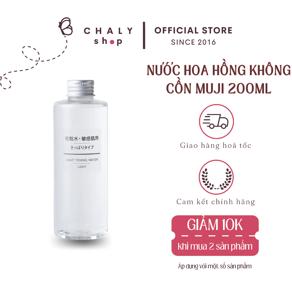 Nước hoa hồng Muji Light Toning Water cho da nhạy cảm của Nhật