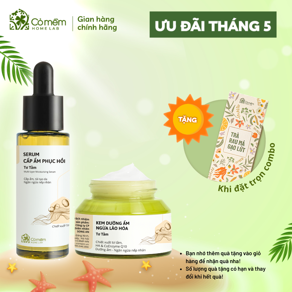 Bộ Chăm Sóc Da Khô Cấp Ẩm Phục Hồi Dưỡng Mềm Căng Mịn Cỏ Mềm 300g | BigBuy360 - bigbuy360.vn