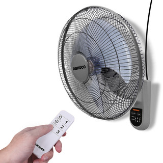 Quạt treo có remote Nanoco model NWF1612RC (3 cấp độ gió, bạc thau, công suất 47W, cánh 40cm)