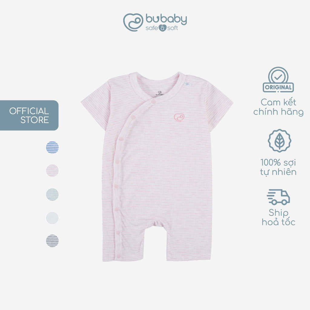 Body đùi ngắn tay cài chéo Joyful - BU Siro BSR230801 | Quần áo BU Baby chính hãng